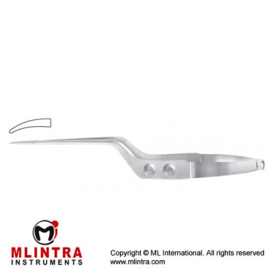 Yasargil Micro Needle Holder Curved - Bayonet Shaped - Smooth Jaws Stainless Steel, 20 cm - 8" Yasargil Micro Needle Holder Curved - Bayonet Shaped - Smooth Jaws Stainless Steel, 20 cm - 8"
